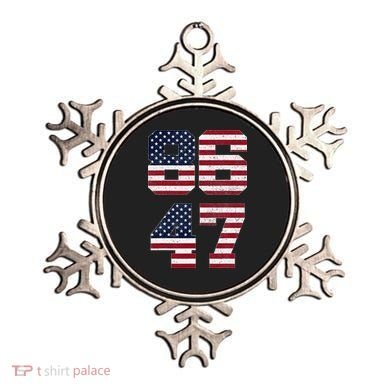 8647 Subtle Anti Funy 86 47 Retro America Flag Ornament