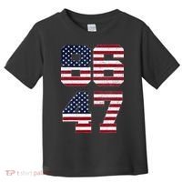 8647 Subtle Anti Funy 86 47 Retro America Flag Toddler T-Shirt thumb 0