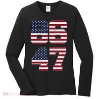 8647 Subtle Anti Funy 86 47 Retro America Flag Women's Long Sleeve Shirt thumb 0