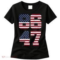 8647 Subtle Anti Funy 86 47 Retro America Flag Women's T-Shirt thumb 0