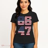 8647 Subtle Anti Funy 86 47 Retro America Flag Women's T-Shirt thumb 4
