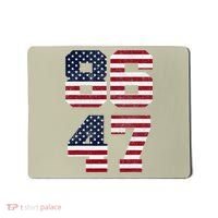 8647 Subtle Anti Funy 86 47 Retro America Flag Mousepad thumb 0