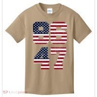 8647 Subtle Anti Funy 86 47 Retro America Flag Kids T-Shirt thumb 0