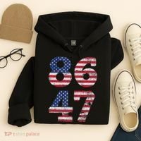 8647 Subtle Anti Trump Ironic Distressed Usa Flag Hoodie thumb 4