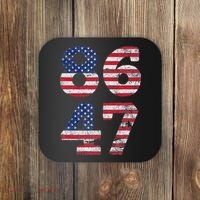 8647 Subtle Anti Trump Ironic Distressed Usa Flag Coaster thumb 0