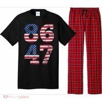 8647 Subtle Anti Trump Ironic Distressed Usa Flag Pajama Set thumb 0