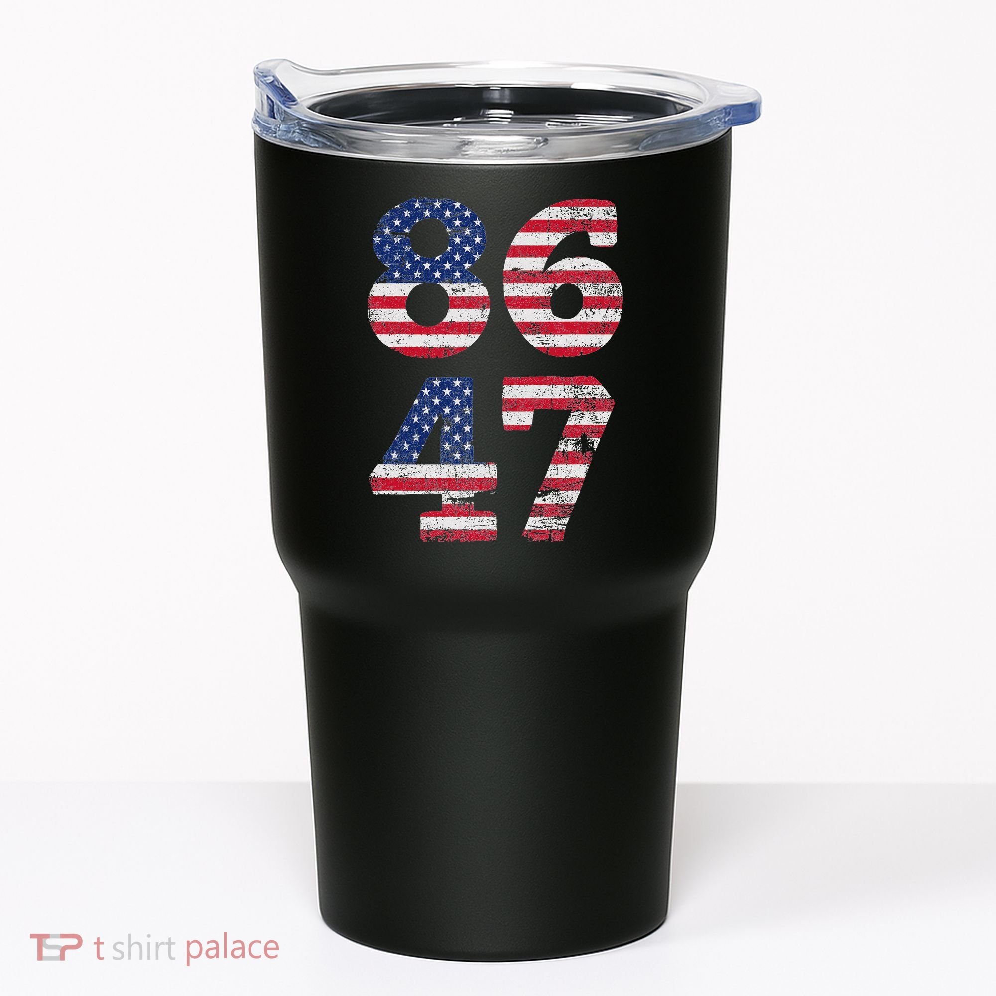 8647 Subtle Anti Trump Ironic Distressed Usa Flag Tumbler