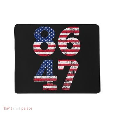 8647 Subtle Anti Trump Ironic Distressed Usa Flag Mousepad