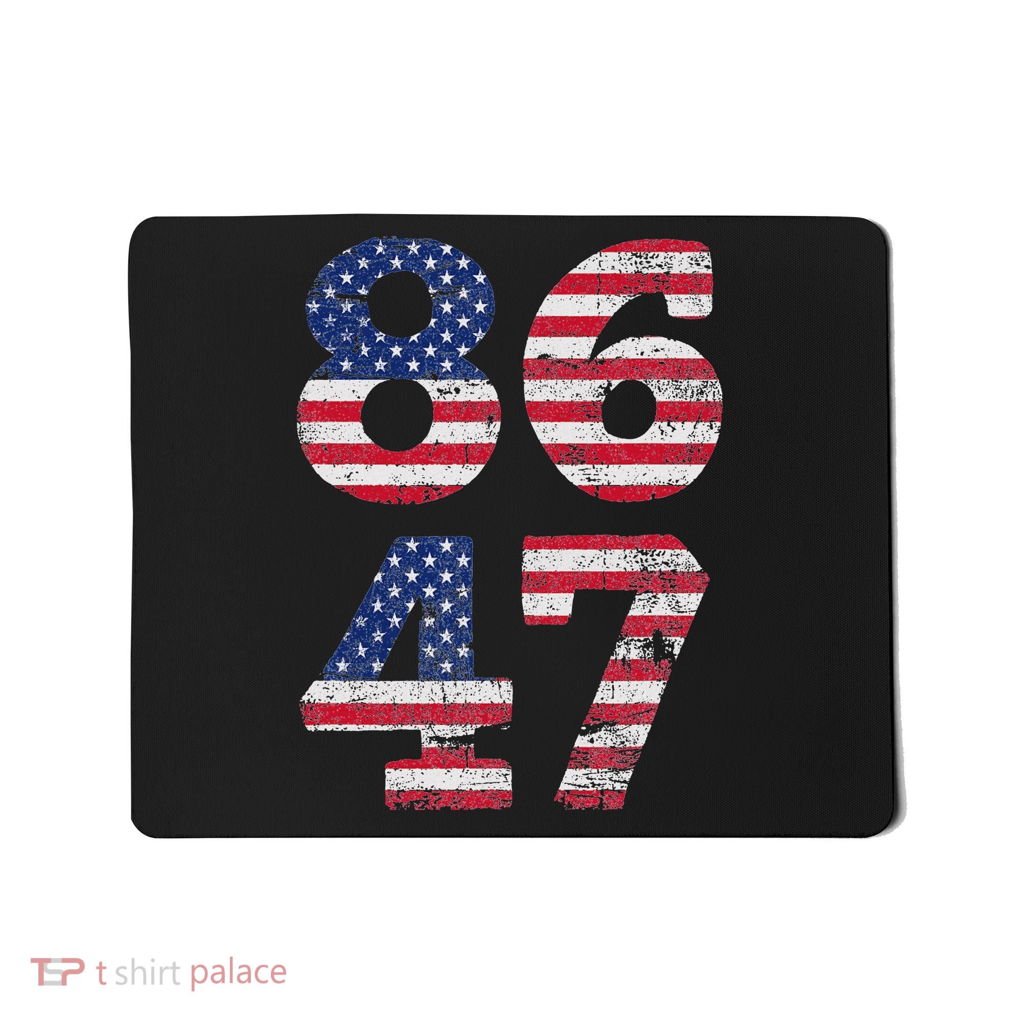 8647 Subtle Anti Trump Ironic Distressed Usa Flag Mousepad