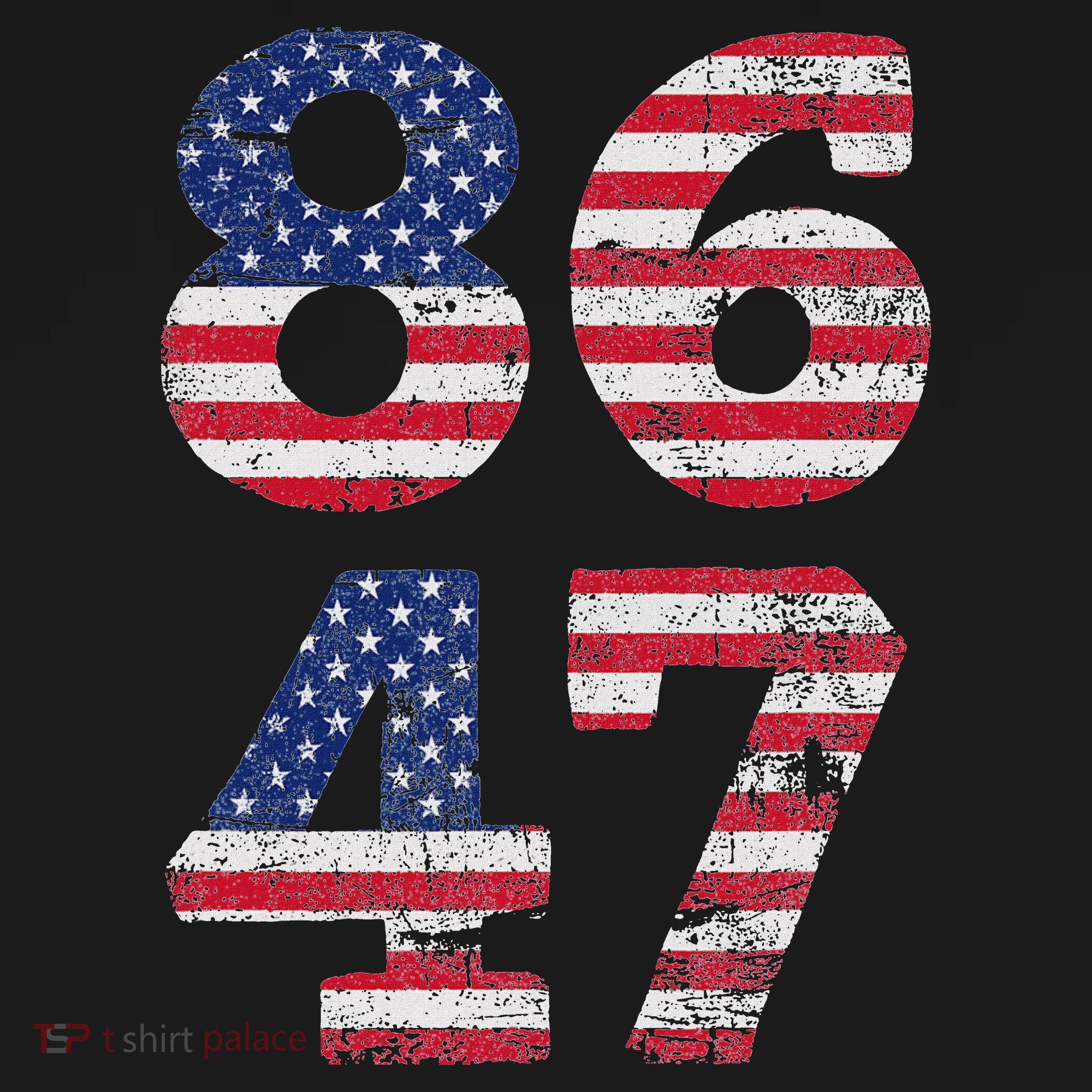 8647 Subtle Anti Trump Ironic Distressed Usa Flag Women's Tank Top