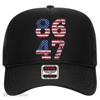 8647 Subtle Anti Trump Ironic Distressed Usa Flag Hat thumb 0