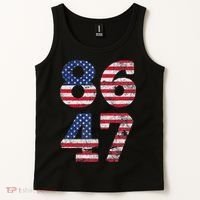 8647 Subtle Anti Trump Ironic Distressed Usa Flag Tank Top thumb 2
