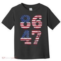 8647 Subtle Anti Trump Ironic Distressed Usa Flag Toddler T-Shirt thumb 0