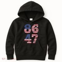 8647 Subtle Anti Trump Ironic Distressed Usa Flag Kids Hoodie thumb 0