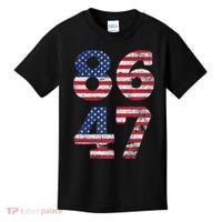 8647 Subtle Anti Trump Ironic Distressed Usa Flag Kids T-Shirt thumb 0