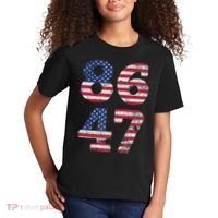 8647 Subtle Anti Trump Ironic Distressed Usa Flag Kids T-Shirt thumb 2