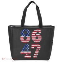 8647 Subtle Anti Trump Ironic Distressed Usa Flag Tote Bag thumb 0