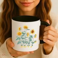 8647 Subtle Anti Trump 86 47 Sunflower Support Ukraine Coffee Mug thumb 3
