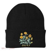 8647 Subtle Anti Trump 86 47 Sunflower Support Ukraine Beanie thumb 0
