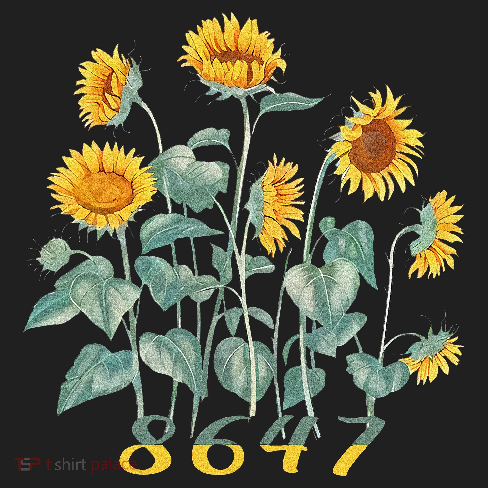 8647 Subtle Anti Trump 86 47 Sunflower Support Ukraine Beanie