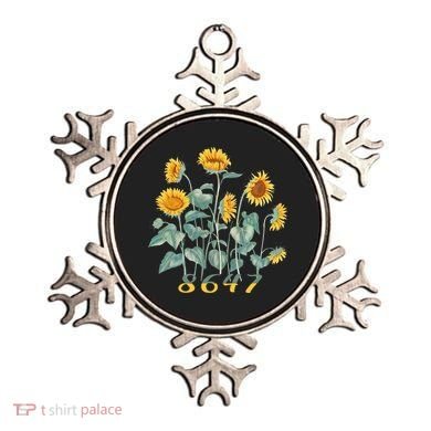 8647 Subtle Anti Trump 86 47 Sunflower Support Ukraine Ornament