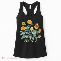 8647 Subtle Anti Trump 86 47 Sunflower Support Ukraine Women's Tank Top thumb 0