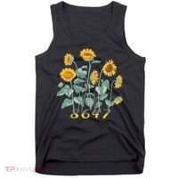8647 Subtle Anti Trump 86 47 Sunflower Support Ukraine Tank Top thumb 0