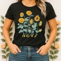 8647 Subtle Anti Trump 86 47 Sunflower Support Ukraine Women's T-Shirt thumb 2