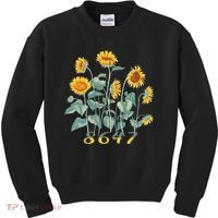 8647 Subtle Anti Trump 86 47 Sunflower Support Ukraine Kids Sweatshirt thumb 0