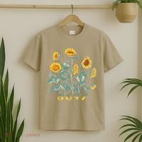 8647 Subtle Anti Trump 86 47 Sunflower Support Ukraine T-Shirt thumb 2