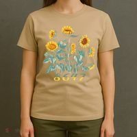 8647 Subtle Anti Trump 86 47 Sunflower Support Ukraine T-Shirt thumb 4