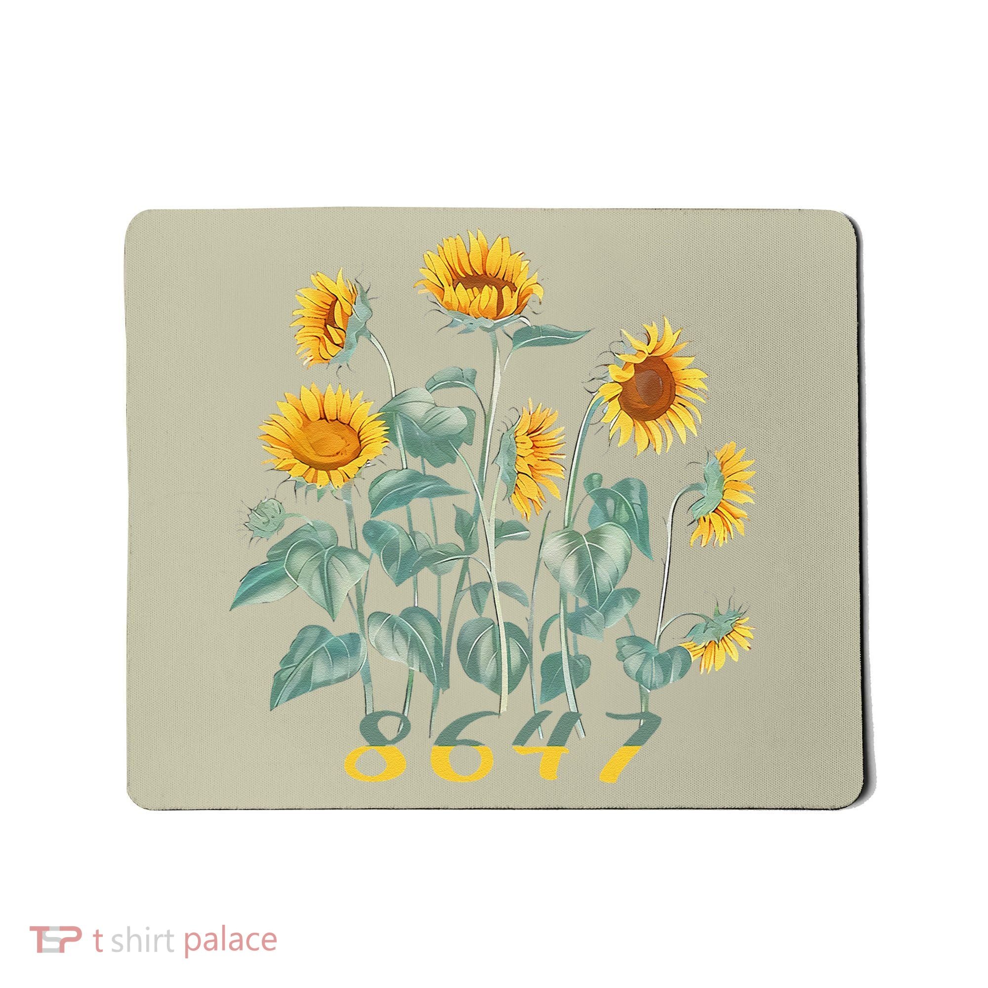 8647 Subtle Anti Trump 86 47 Sunflower Support Ukraine Mousepad