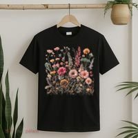 8647 Subtle Anti Trump 86 47 Floral Boho Style T-Shirt thumb 2