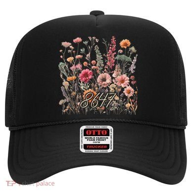 8647 Subtle Anti Trump 86 47 Floral Boho Style Hat
