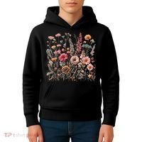 8647 Subtle Anti Trump 86 47 Floral Boho Style Kids Hoodie thumb 4