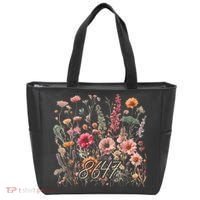 8647 Subtle Anti Trump 86 47 Floral Boho Style Tote Bag thumb 0
