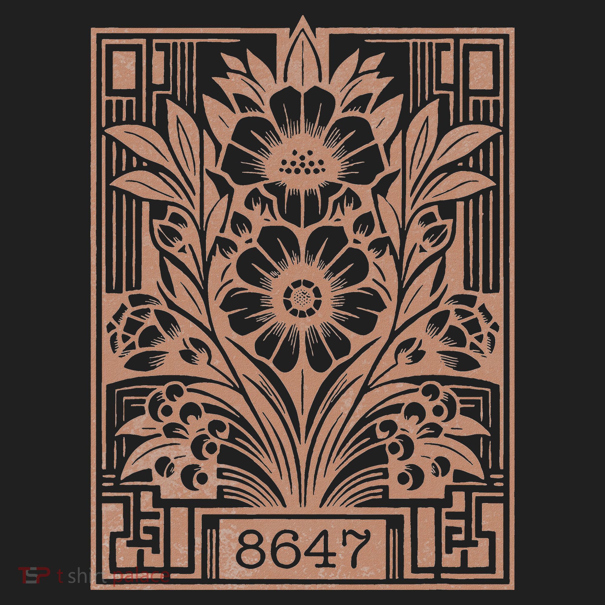 8647 Subtle Anti Trump Anti Maga 86 47 Floral Golf Towel