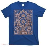 8647 Subtle Anti Trump Anti Maga 86 47 Floral T-Shirt thumb 0