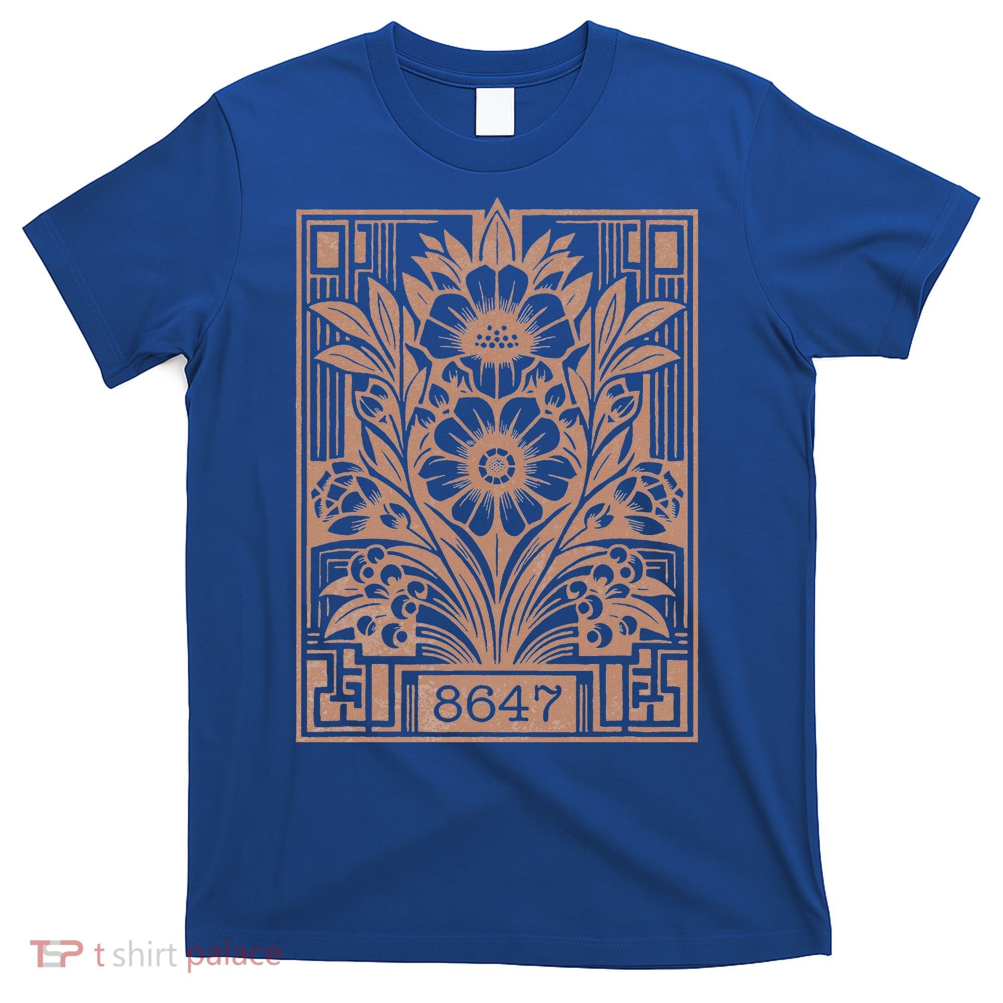 8647 Subtle Anti Trump Anti Maga 86 47 Floral T-Shirt