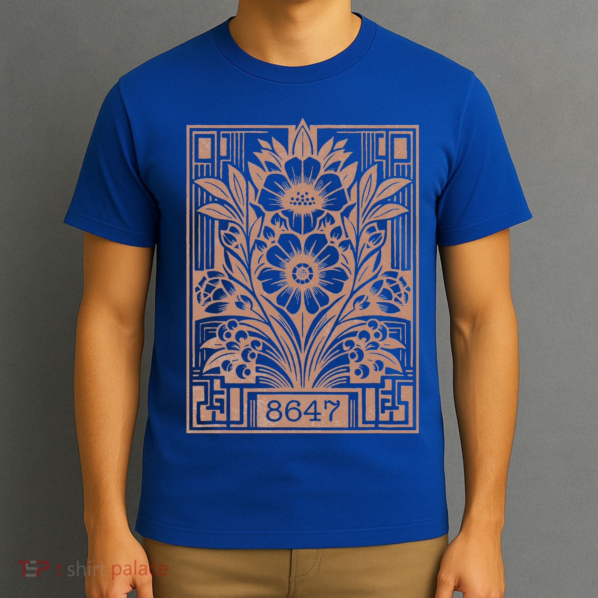 8647 Subtle Anti Trump Anti Maga 86 47 Floral T-Shirt