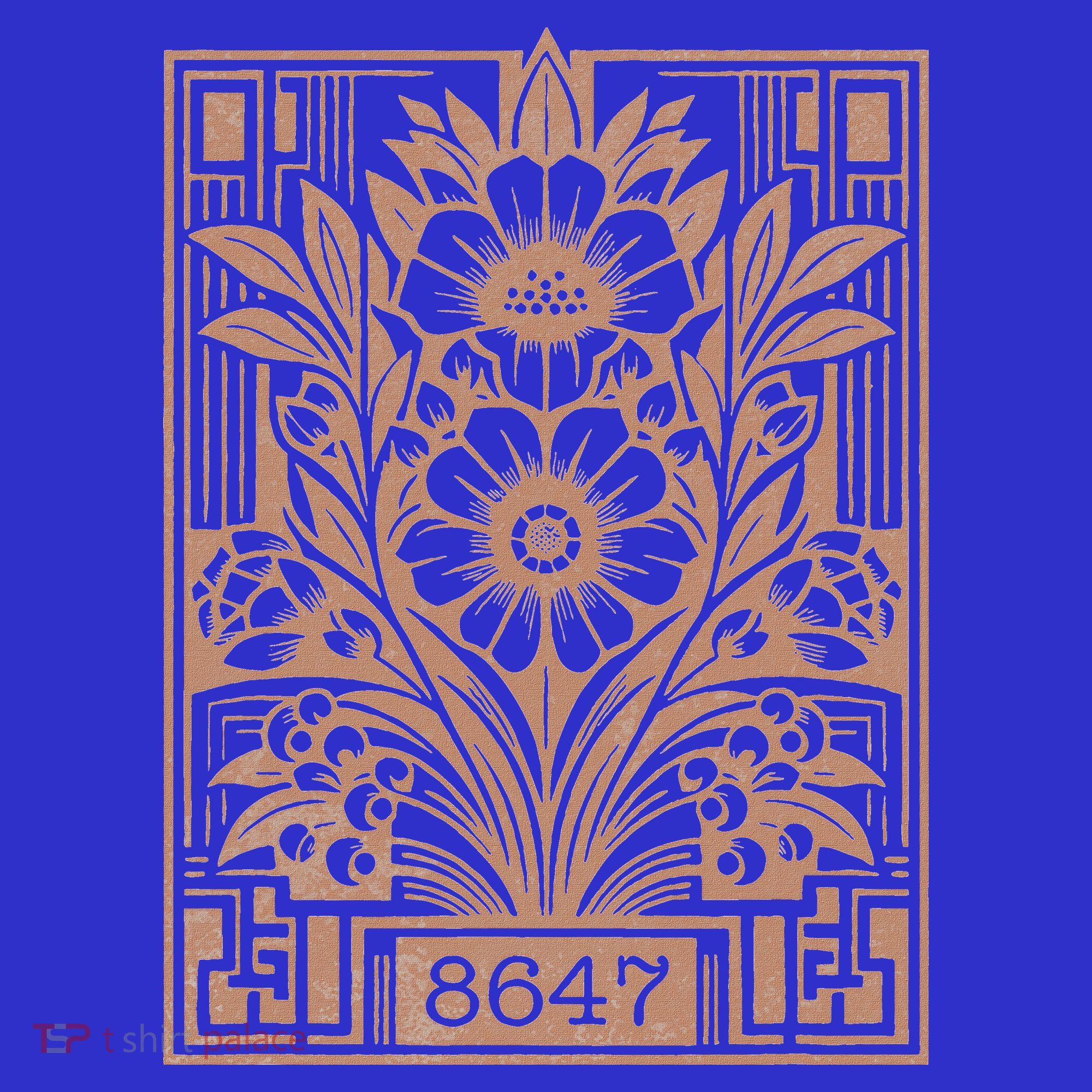 8647 Subtle Anti Trump Anti Maga 86 47 Floral Coaster