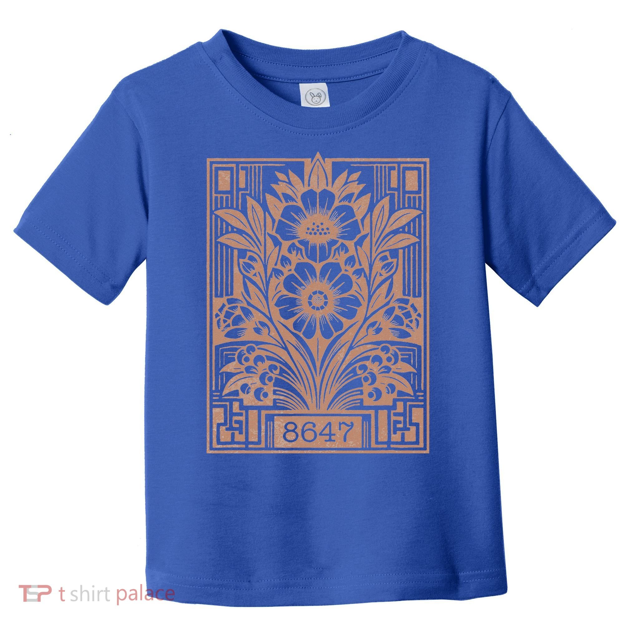 8647 Subtle Anti Trump Anti Maga 86 47 Floral Toddler T-Shirt