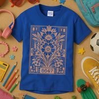 8647 Subtle Anti Trump Anti Maga 86 47 Floral Kids T-Shirt thumb 3