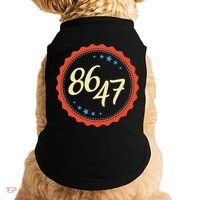 8647 Subtle Anti Funy 86 47 Retro Boho Style Doggie Tank thumb 0
