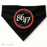 8647 Subtle Anti Funy 86 47 Retro Boho Style USA-Made Doggie Bandana thumb 0