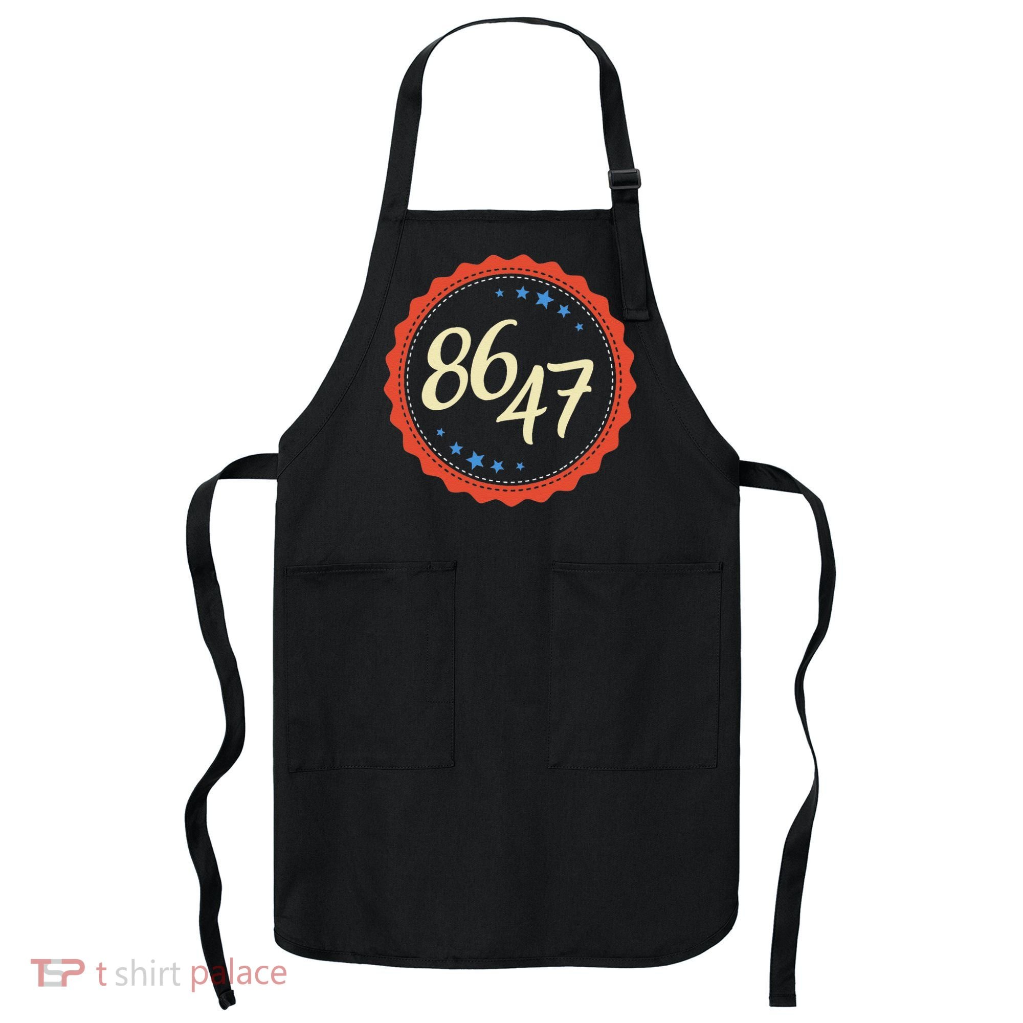 8647 Subtle Anti Funy 86 47 Retro Boho Style Apron