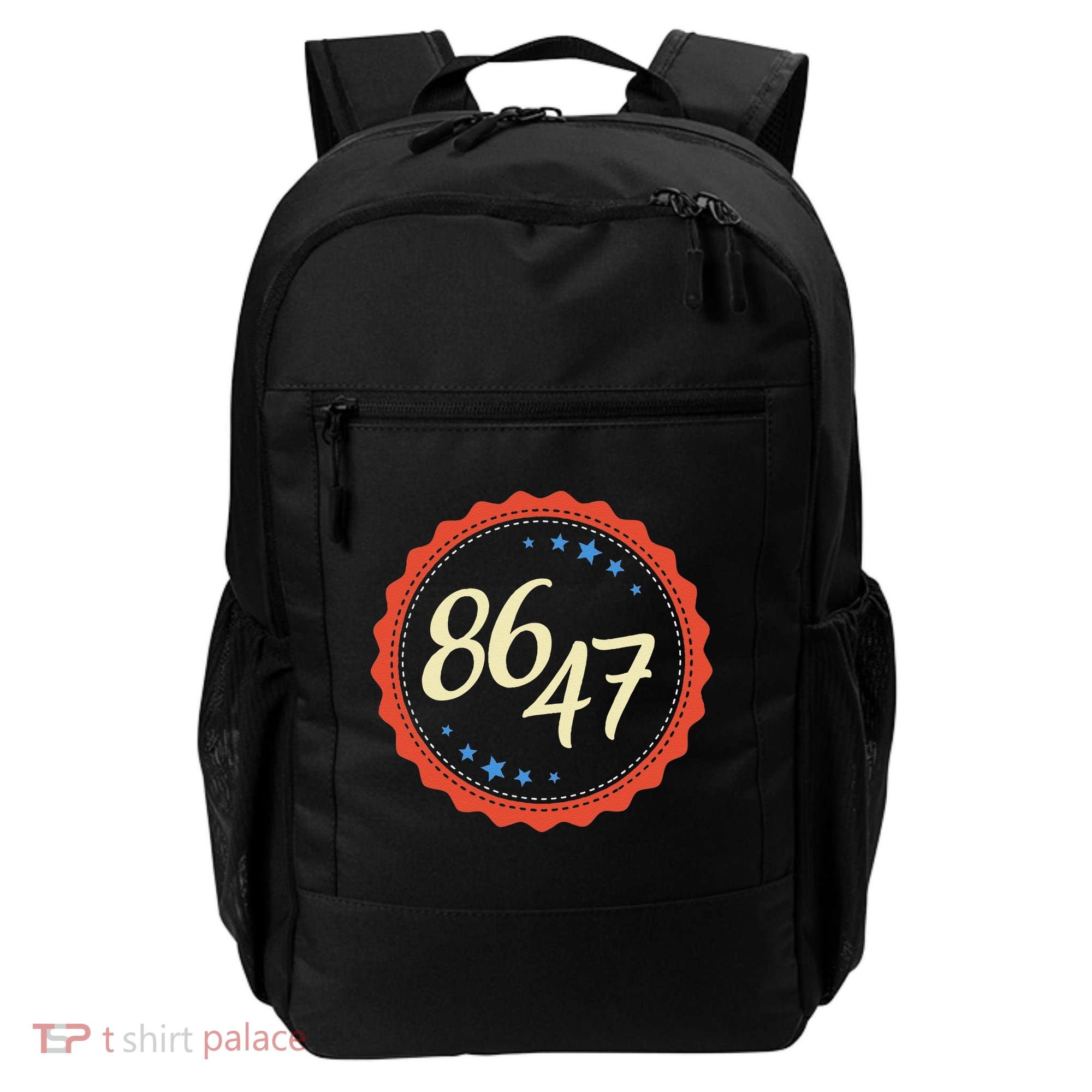 8647 Subtle Anti Funy 86 47 Retro Boho Style Backpack
