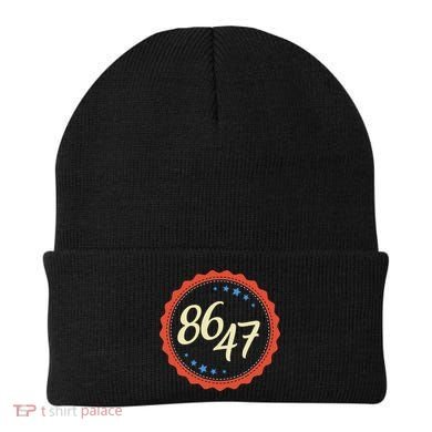 8647 Subtle Anti Funy 86 47 Retro Boho Style Beanie