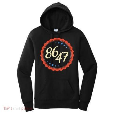 8647 Subtle Anti Funy 86 47 Retro Boho Style Women's Hoodie