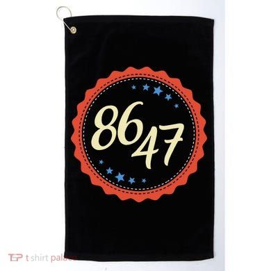 8647 Subtle Anti Funy 86 47 Retro Boho Style Golf Towel